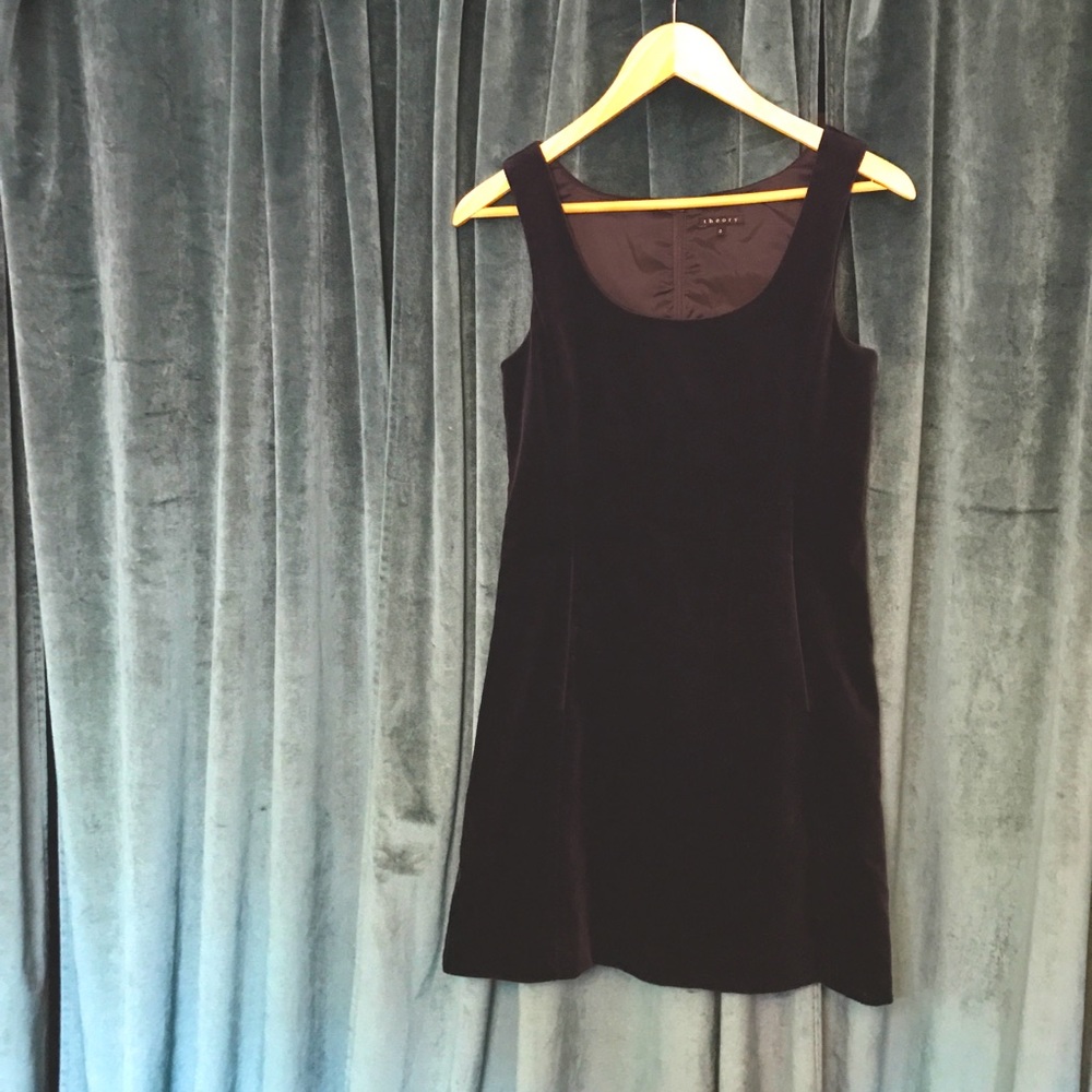 Velvet Mini Dress | THEORY